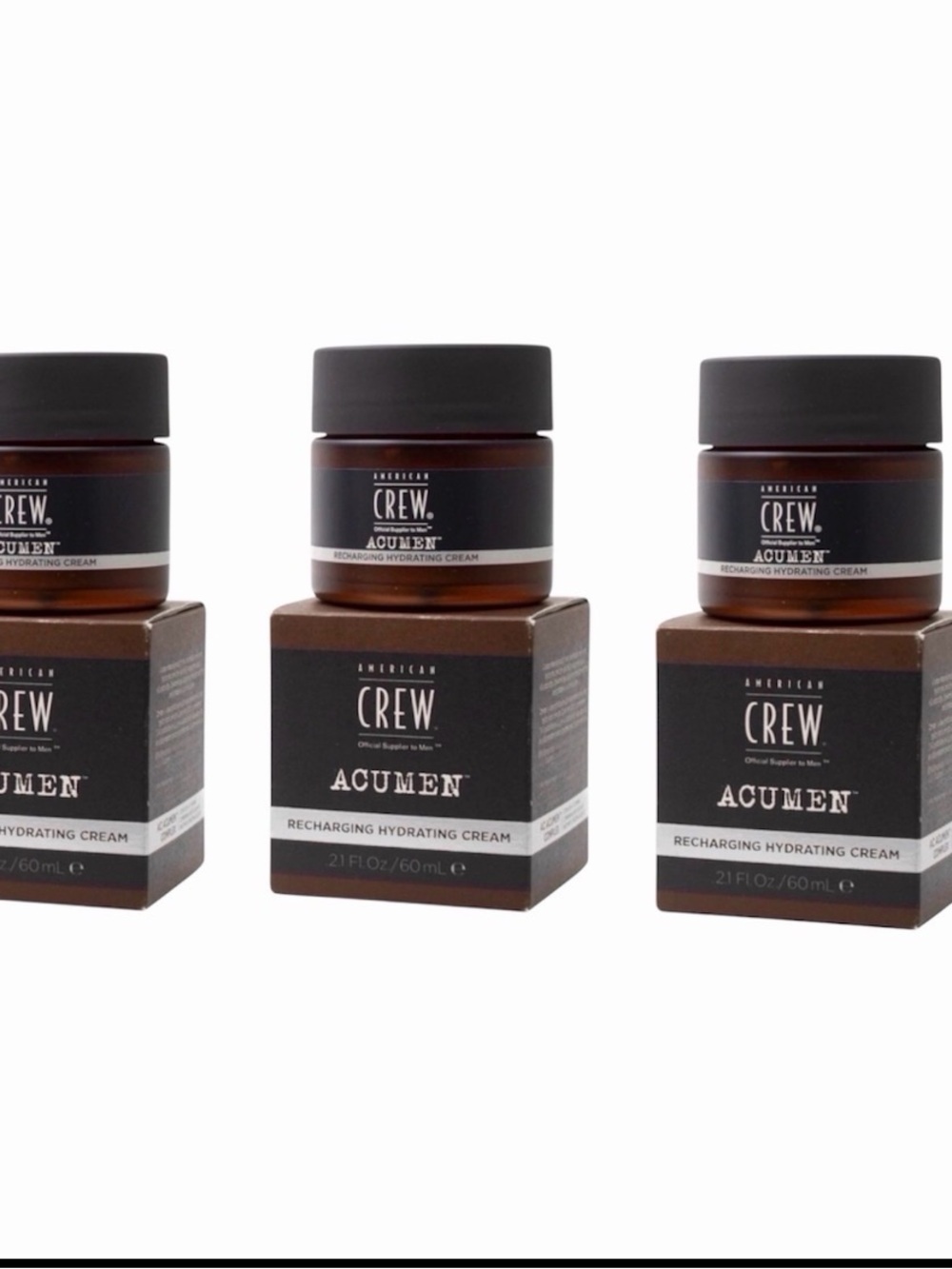 X3 American Crew, Acumen Recharging Hydrating Cream Daily Moisturizer SEALED